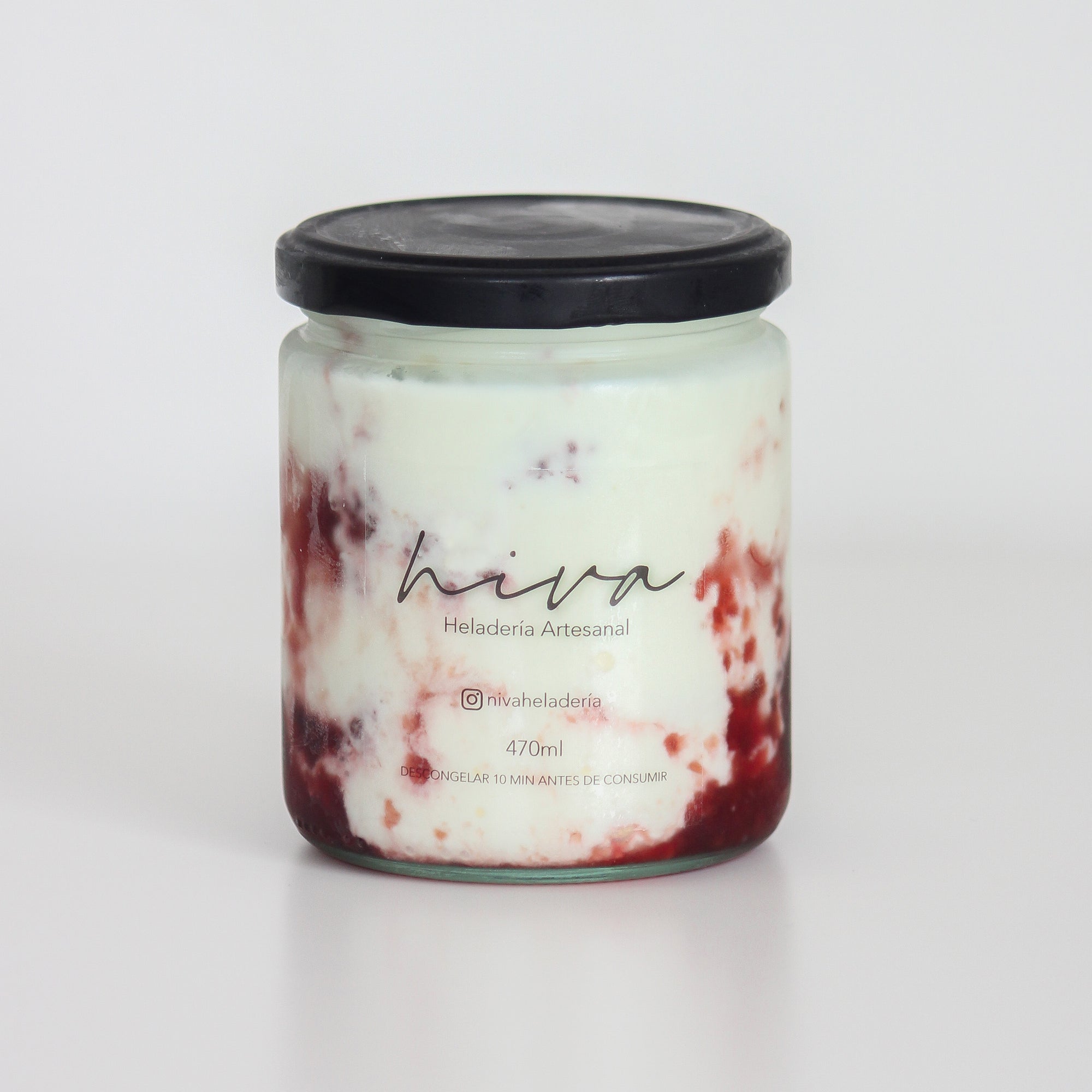 Gelato Fior di Latte Frambuesa